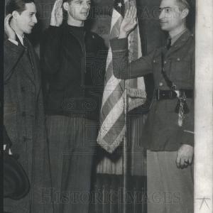 1943 Press Photo james E. manning army Draftee Largest Supplier For Sale
