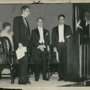 1932 Press Photo John D Rockefeller III, Charles Dewey, Raymond Fosdick Cheap Pice Wholesale Pice