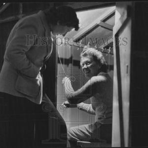 1945 Press Photo Ice Fishing in Maine. Clearance Websites