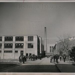 1937 Press Photo Educating New York Modern building Discount Visit New