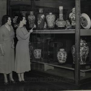 1937 Press Photo Miss Rose Blount  Katherine Robinson Clearance Pictures