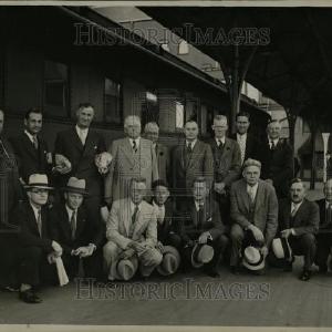 1932 Press Photo Michigan Editors Union Station Hoover Reliable Online