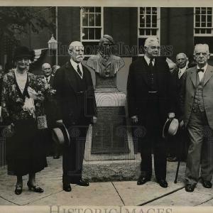 1931 Press Photo Md Chief Justice Charles Efans Hughes & wife, A Ritchie Cheap Extremely