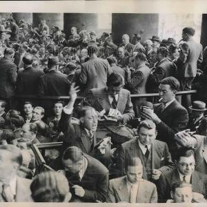 1938 Press Photo Bourse Paris Stock market High Quality For Sale
