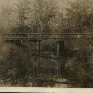 1927 Press Photo Bridge Where Body Was Found Cheap Sale Geniue Stockist