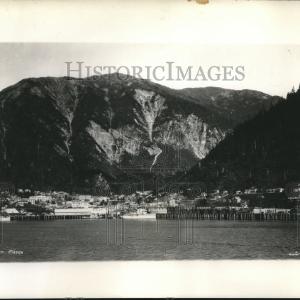 1936 Press Photo Mountain landslide at Juneau, Alaska Free Shipping