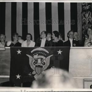 1933 Press Photo First Lady Eleanor Roosevelt & Party at Inaugural Ball Websites For Sale