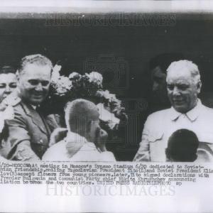 1920 Press Photo President Tito/Yugoslavia/Klimenti Voroshilov/Russia/Communism Limited Edition Sale Online