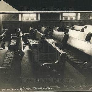 1913 Press Photo President Lincoln's Pew Stockist Online