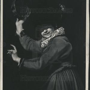 1926 Press Photo The Tambourine Player By Franz Hale Visit New Online