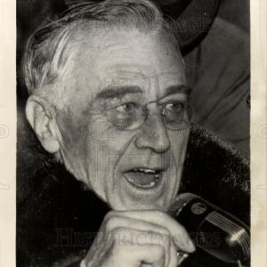 1944 Press Photo president F.D.Roosevelt HUDSON VALLEY Cheap Sale Newest