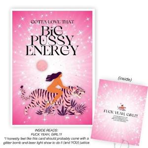 Big Pussy Energy Card Clearance Marketable