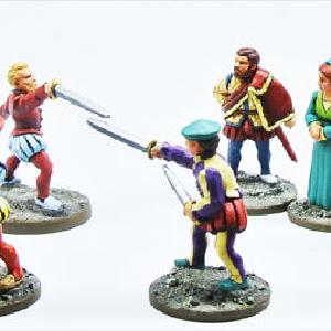 (100CIV057) NEW Italian Renaissance 'Famiglia' 22 figure set Shop For