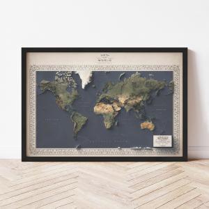 World Map - The East of Nowhere World Atlas Latest Cheap Online