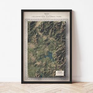 Yellowstone National Park Map - The East of Nowhere World Atlas Cheap Store