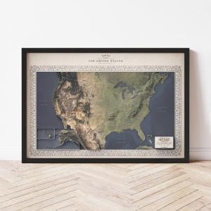 United States Map - The East of Nowhere World Atlas Discount Fashion Style