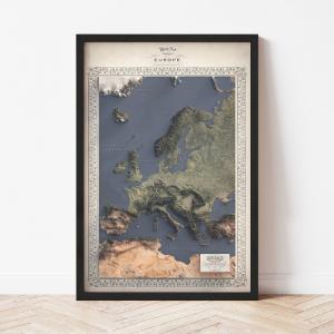 Europe Map - The East of Nowhere World Atlas Deals