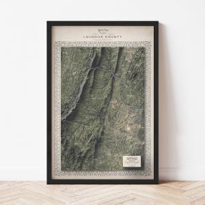 Loudoun County Map - The East of Nowhere World Atlas Buy Cheap Pice