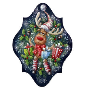 Prancer's Presents Ornament E-Pattern by Chris Haughey Geniue Stockist For Sale