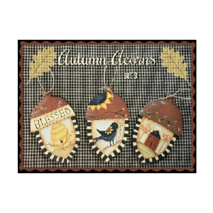 Autumn Acorns #3  E-Pattern by Vicki Saum Free Shipping Fashionable