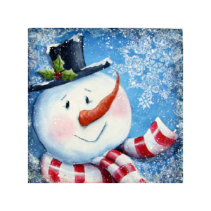 Galaxy Snowman Pattern by Chris Haughey Perfect For Sale