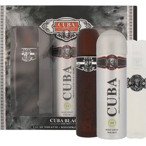 Cuba Black zestaw woda toaletowa spray 100ml   dezodorant spray 200ml   woda po goleniu 100ml Get Authentic Sale Online