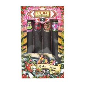 Cuba Jungle zestaw Snake woda perfumowana   Tiger woda perfumowana   Zebra woda perfumowana   Heartbreaker woda perfumowana 4x35ml Cheap Sale Perfect