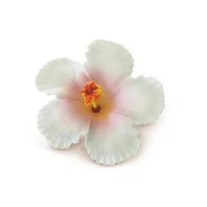White Foam Hibiscus Hair Clip, Large Outlet Factory Outlet