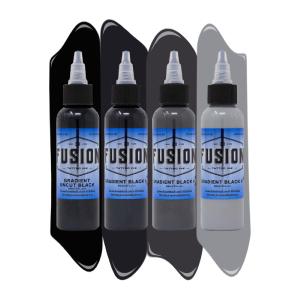 Gradient Black 4-Pack  Fusion Tattoo Ink  1oz Online Shop From China
