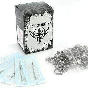 100 Sterile Needles and 100 Circular Barbells - Piercing Kit Clearance Pictures