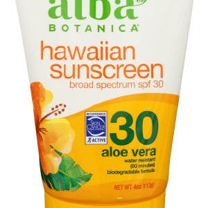 Alba Botanica - Sunscreen SPF 30 Aloe Vera Hawaiian, 3 Oz - Pack of 1 Visa Payment For Sale