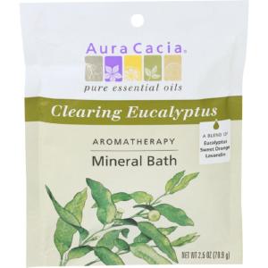 Aura Cacia - Bath Mineral Eucalyptus Clearing, 2.5 oz - Pack of 6 Outlet Locations Sale Online