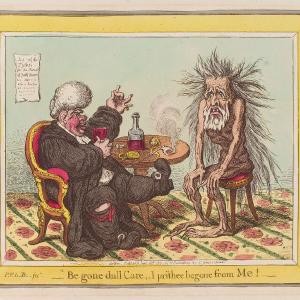 'Be gone dull care, - I prithee begone from me!' Portrait Print Cheap Get Authentic