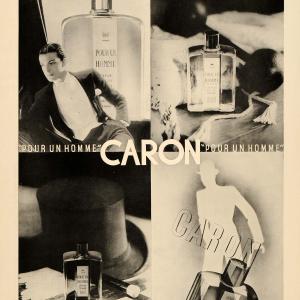 1935 Ad French Cologne Homme Man Caron Tuxedo Art Deco - ORIGINAL ILL3 Cheap Sale Professional