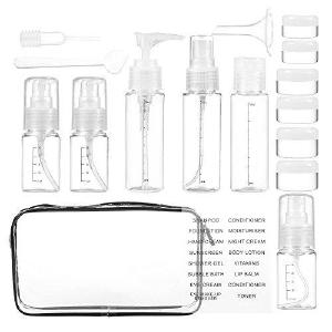 16 Pack Plastic Airline Tsa Approved Travel Accessories Bottles Set - Holds Toiletries, Lotions, Sale Real