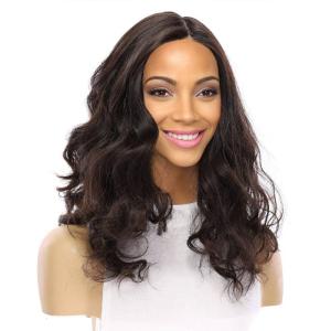 22" Reese Silk Top Wig Soft Black Wavy For Nice Cheap Price