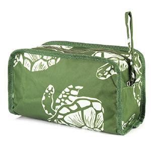 Zodaca Travel Cosmetic Makeup Organizer Case Bag Pouch, Green Turtle Outlet For Sale