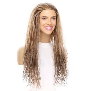 24" 3/4 Bandfall Wig Medium Blonde Wavy Limited Edition Online