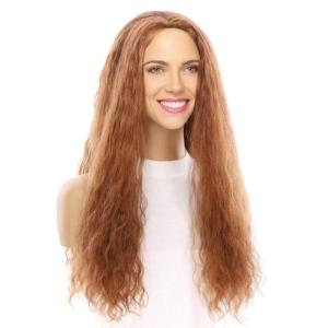 24" 3/4 Bandfall Wig Copper Wavy Free Shipping Cheap Pice
