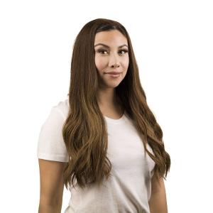 24" 3/4 Bandfall Wig Medium Brown Balayage Cheap Sale From China