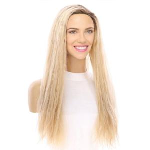 24" 3/4 Bandfall Wig Golden Blonde Wavy 100% Authentic