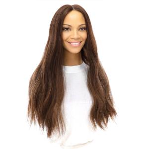 24" Divine Lace Top Topper Medium Brown Balayage Clearance Outlet