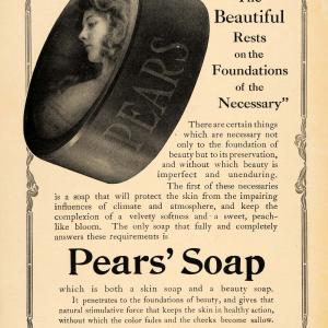 1912 Ad A & F Pears Co. Toilet Bath Complexion Soap - ORIGINAL ADVERTISING TIN5 Buy Cheap Sast