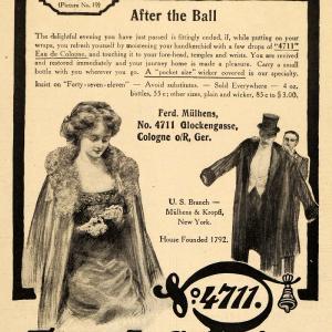 1912 Ad No 4711 Eau de Cologne Ferd Mulhens Perfume - ORIGINAL ADVERTISING EM1 Cheap Online Online