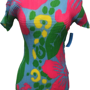 00s Issey Miyake Multicolored Pleated Top By Issey Miyake Cheap Low Pice Fee Shipping