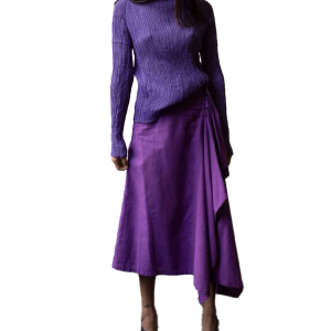 00s Issey Miyaki Purple Pleated Top by Issey Miyaki Cheap Best Store To Get