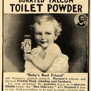 1909 Ad Gerhard Mennen Company Talcum Toilet Powder - ORIGINAL ADVERTISING CL7 Free Shipping Low Cost