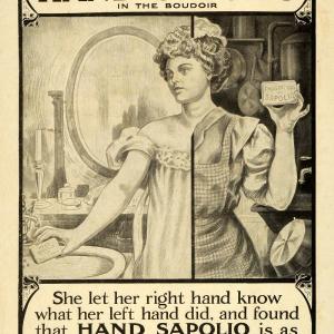 1909 Ad Hand Sapolio Soap Kitchen Boudoir Hygiene Toiletry Skin Care MTR1 From China For Sale