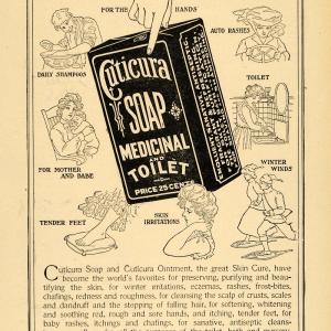 1907 Ad Cuticura Soap Ointment Skin Cure Potter Drug - ORIGINAL ADVERTISING TSM1 Top Quality Online