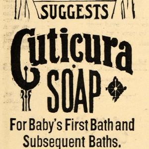 1907 Ad Cuticura Soap Baby Bathing Stork Skin Care - ORIGINAL ADVERTISING GH3 2025 New